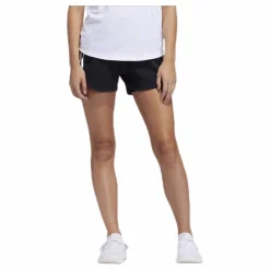 3 Stripe Woven Gym Short Black / Black