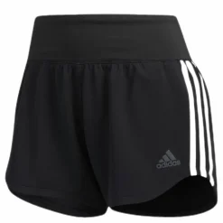 3 Stripe Woven Gym Short Black / Black