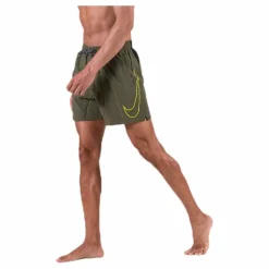 5" Volley Short Big Swoosh Green