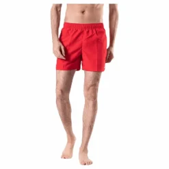 5" Volley Short Solid Red