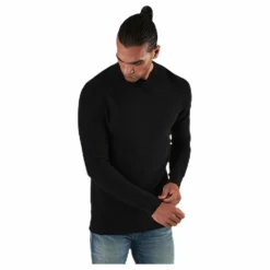 Aaron Knit Crew Neck Black