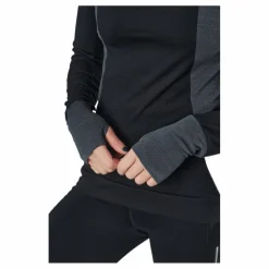 Adidas Blocked Longsleeve Tee Women Black / Grey Six