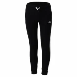 Adidas Girls Essentials 3 Stripes Ft Pant Black / White