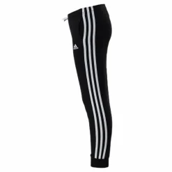 Adidas Girls Essentials 3 Stripes Ft Pant Black / White