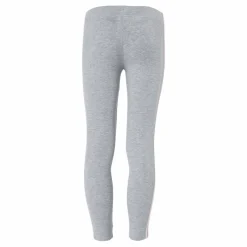 Adidas Girls Essentials 3 Stripes Leggings Medium Grey Heather / Clear Pink