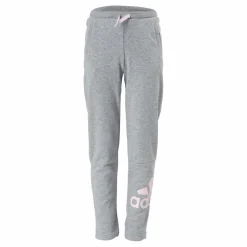 Adidas Girls Essentials Big Logo Pant Medium Grey Heather / Clear Pink