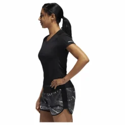Adidas Run It Short Sleeve Tee Women Black