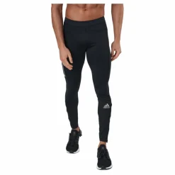 Adidas Saturday Warm Running Leggings Men Black