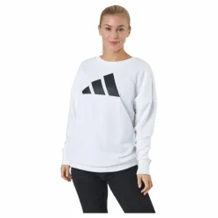 Adidas Sportswear Three Bar Sweatshirt White