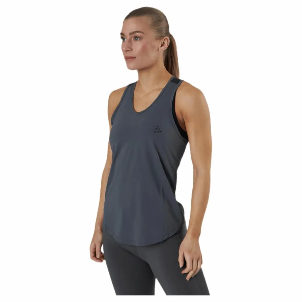 ADV Charge Perforated Singlet Black/Grey