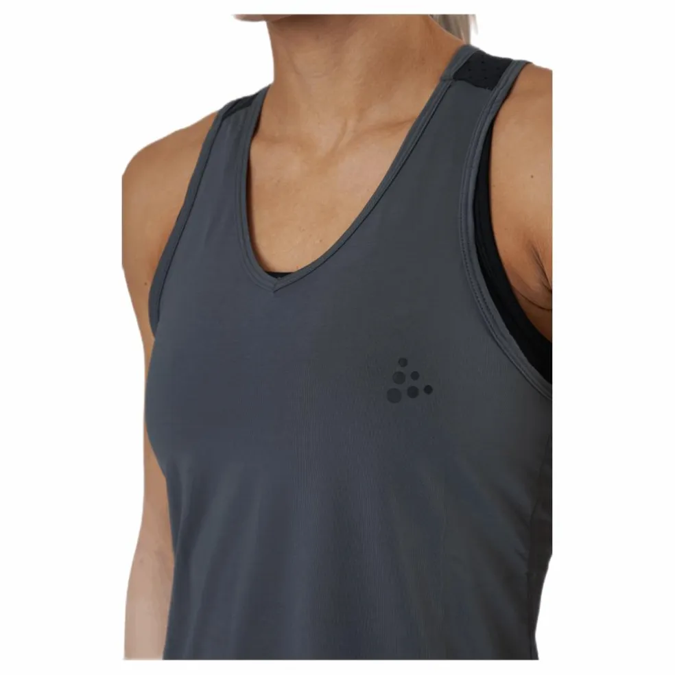 ADV Charge Perforated Singlet Black/Grey