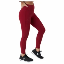 Adv Charge Perforated Tights W Rhubarb