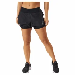 Aero 2-in-1 4 Inch Shorts Black/silver Reflective
