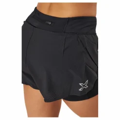 Aero 2-in-1 4 Inch Shorts Black/silver Reflective