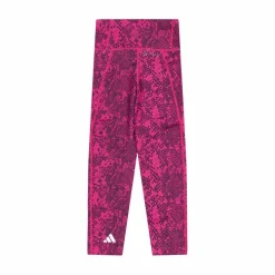 AEROREADY Animal-Print Optime 7/8 High-Rise Pocket Leggings Selufu/Carbon/White