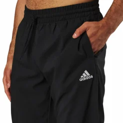 AEROREADY Essentials Stanford Open Hem Embroidered Small Logo Tracksuit Bottoms Black