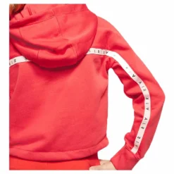 Air Crop Hoodie Jr White/Red