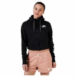 Air FZ Fleece Hoodie White/Black