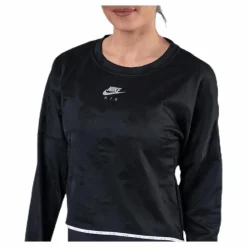 Air Midlayer Crew Black