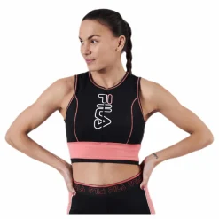 Airi Cropped Top Pink/Black