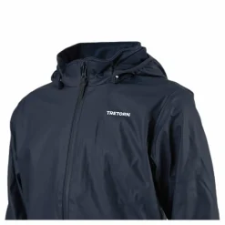Aktiv Fleece-Lined Rain Jacket Blue