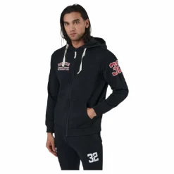 Alpha Full Zip Hood Black