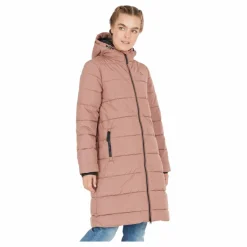 Amaretto W Long Puffer Jacket Cognac