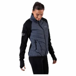 Anja Hybrid Jacket Black