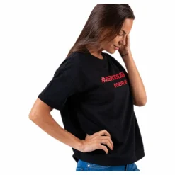 Arina Ss Loose Sweat Top Black