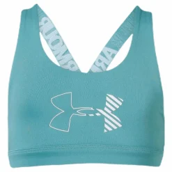 Armour HeatGear Graphic Bra Youth Blue