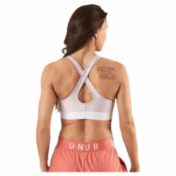 Armour Mid Crossback Bra Pink