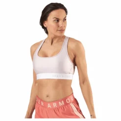 Armour Mid Crossback Bra Pink