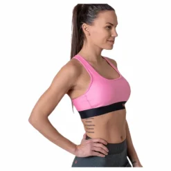 Armour Mid Crossback Bra Pink