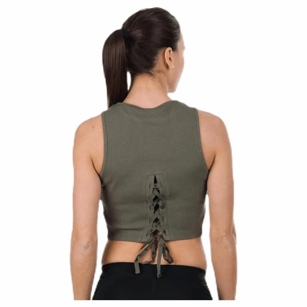 Astoria Laced Tank Green