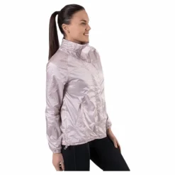 Athlete Recovery Woven Iridescent Jacket Pink