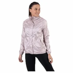 Athlete Recovery Woven Iridescent Jacket Pink