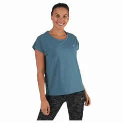 Aubree Ss Loose Training Tee Blue