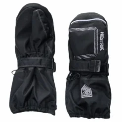 Baby Zip Long - Mitten 0-5 Years Black