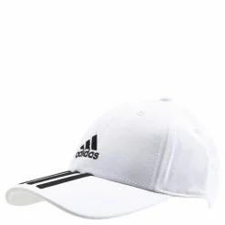 Baseball 3 Stripes Cap Cotton Twill White / Black / Black