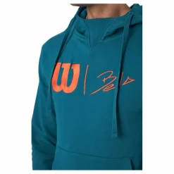 Bela Po Hoody-slimfit Blue Coral/fiesta