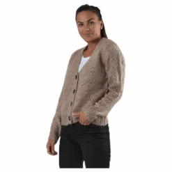 Bibi Ls  Knit Cardigan Beige