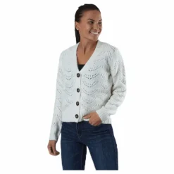 Bibi Ls  Knit Cardigan White