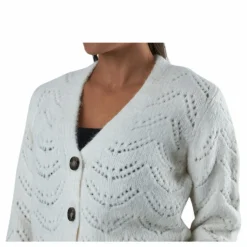 Bibi Ls  Knit Cardigan White