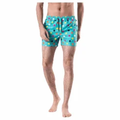 Big Dot Swim Shorts Green