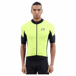 Bike Stretch Jersey Black/Yellow