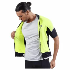 Bike Stretch Jersey Black/Yellow