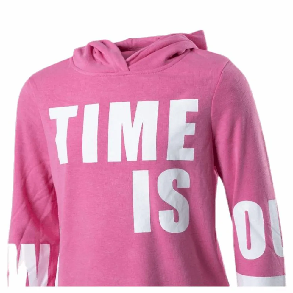 Billie L/S Hood Swt Pink