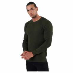 Blacamp Cable Knit Crew Neck Black