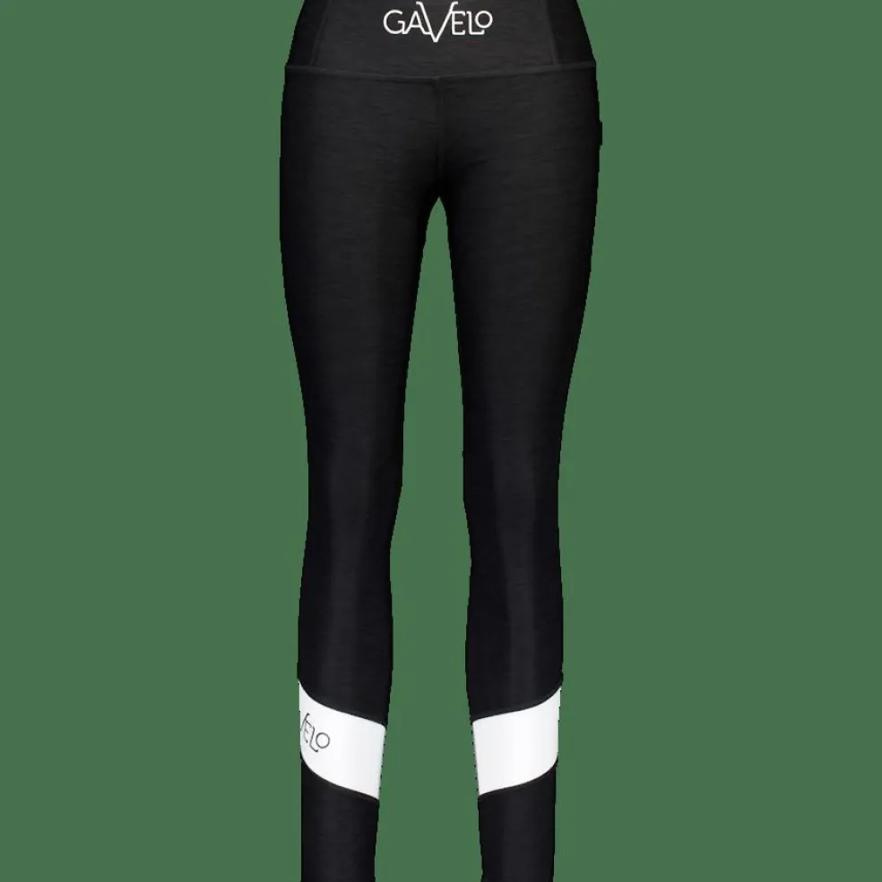 Black & White Swirl Tights Black