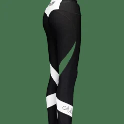 Black & White Swirl Tights Black